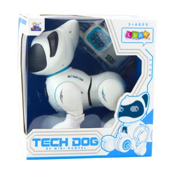 Piesek interaktywny z pilotem, światłem i dźwiękiem, idealny na prezent