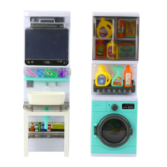 Interaktywny zestaw łazienka z efektami świetlnymi i dźwiękowymi