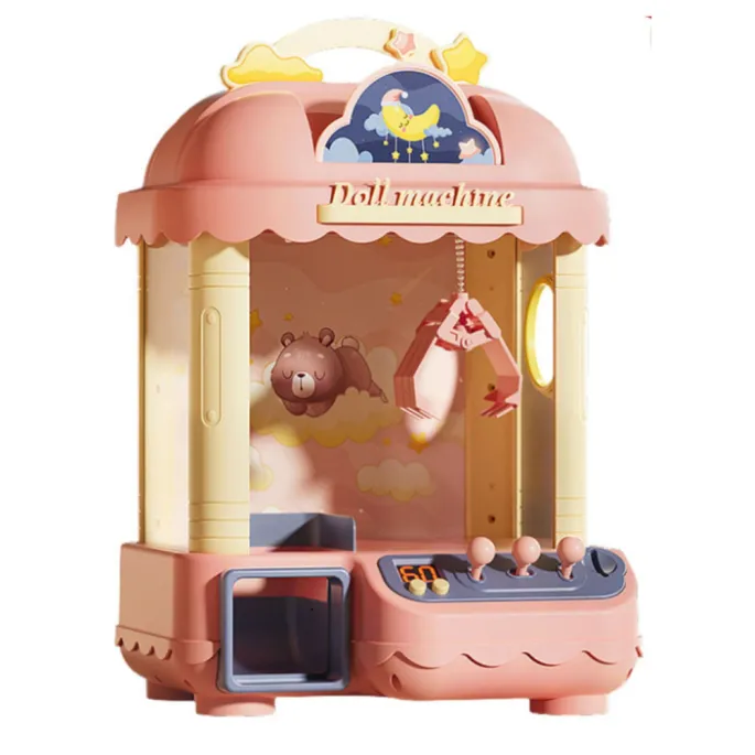 Automat do łapania pluszaków na żetony z maskotkami i naklejkami