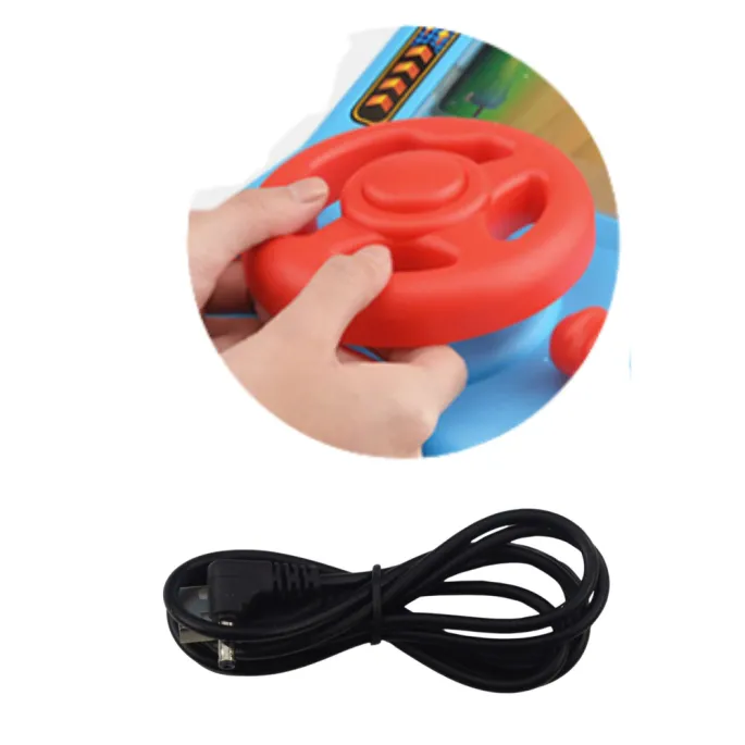 Zestaw symulatora jazdy z przewodem USB i mini śrubokrętem, zapakowany