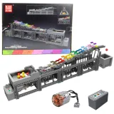 Zestaw klocków konstrukcyjnych tor na kulki z napędem elektrycznym 1038 el.