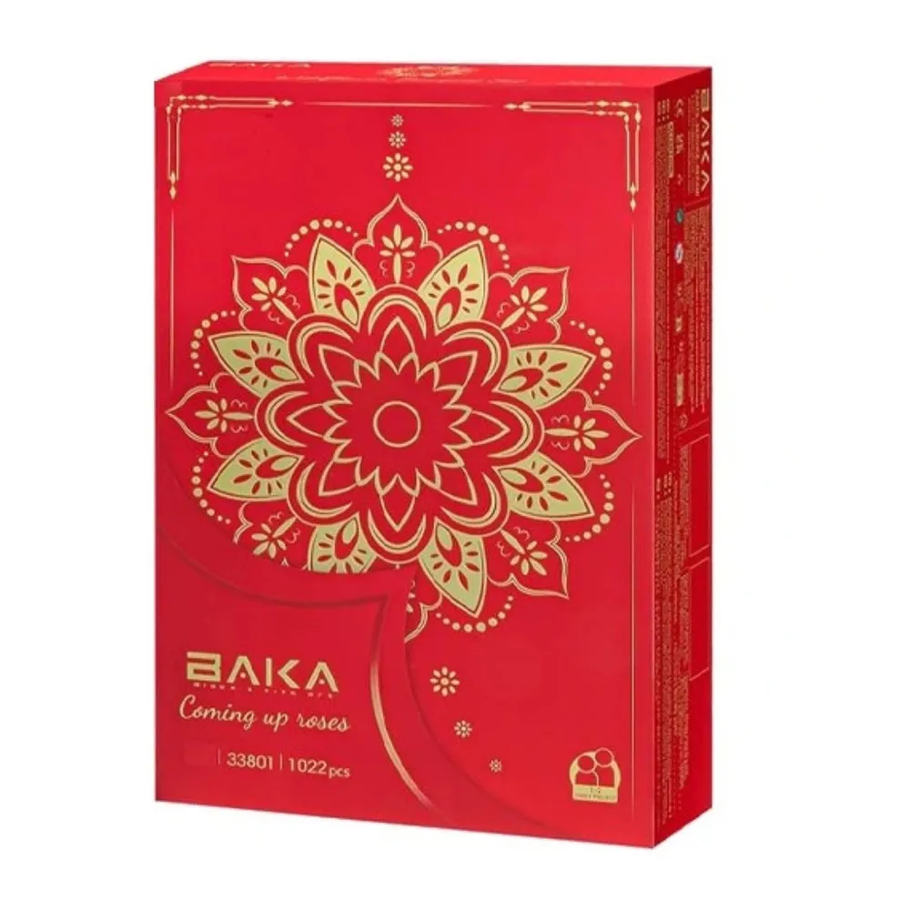 Klocki kreatywne na prezent – bukiet róż jako dekoracja do domu