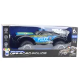 Samochód policyjny RC 1:8 czarny z pilotem i zestawem akcesoriów