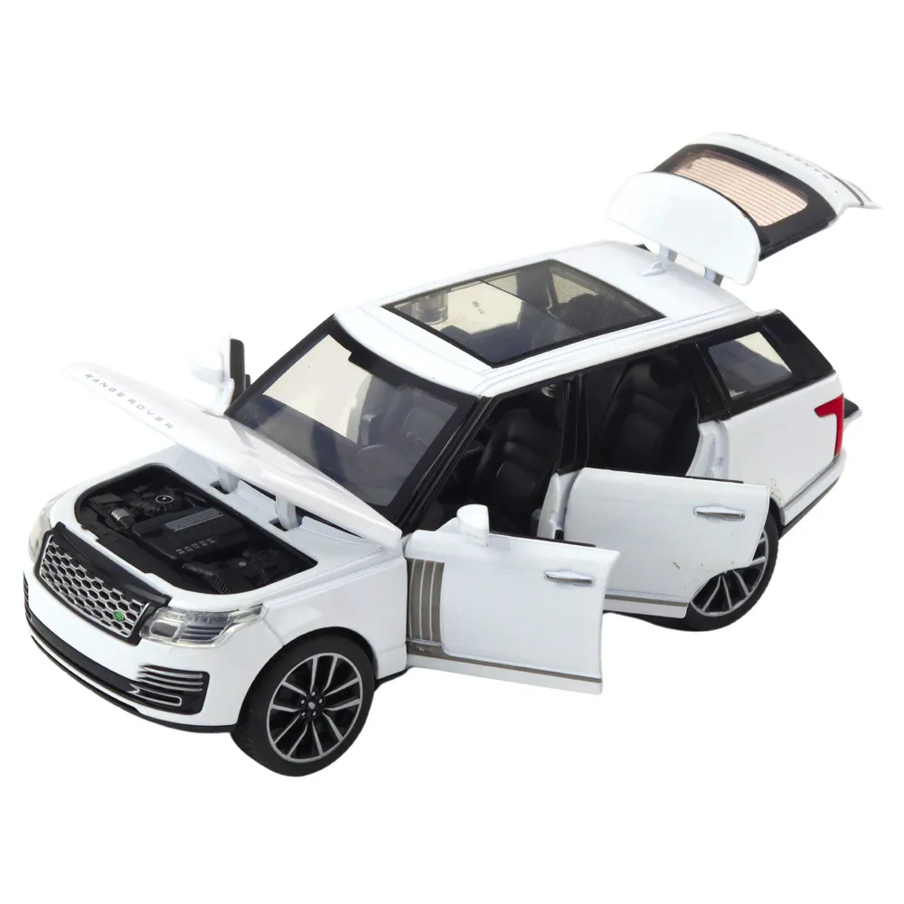 Szczegółowy model Range Rover SUV biały w skali 1:32 dla kolekcjonerów