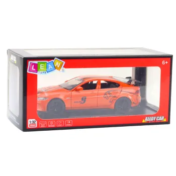 Jaguar pomarańczowy – zabawkowy samochód z solidną, realistyczną konstrukcją