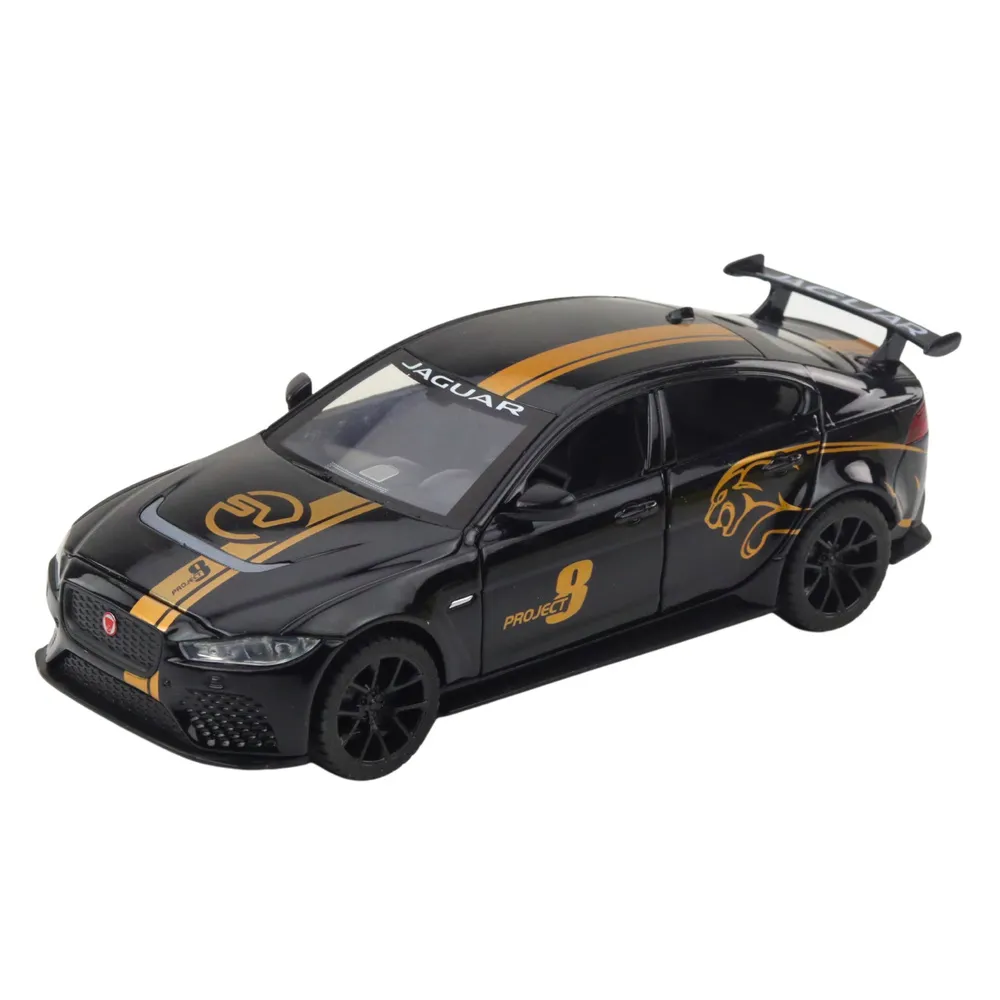 Model auta sportowego metalowego z otwieranymi drzwiami i bagażnikiem