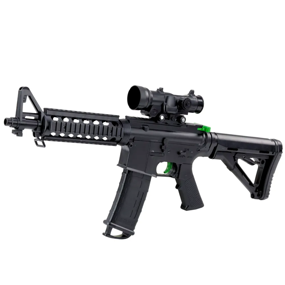 Karabin hydrożelowy z okularami ochronnymi i akcesoriami, długość 86 cm