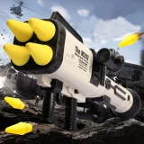 Zbliżenie na szczegóły wyrzutni rakiet M202 oraz elementów zestawu