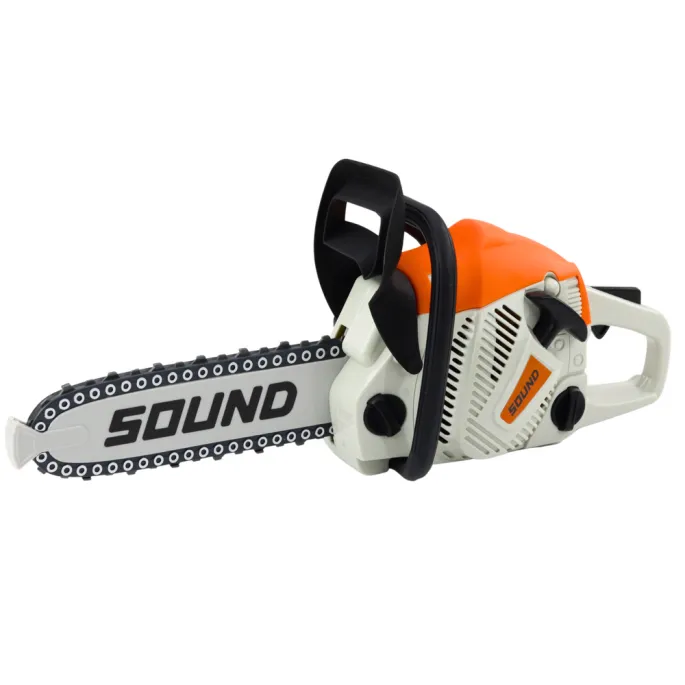 Bezpieczna zabawkowa piła łańcuchowa dla dzieci z efektami dźwiękowymi