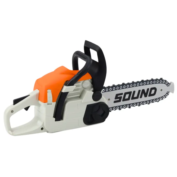 Kompletny dziecięcy zestaw narzędziowy: piła, kask, okulary i rękawice