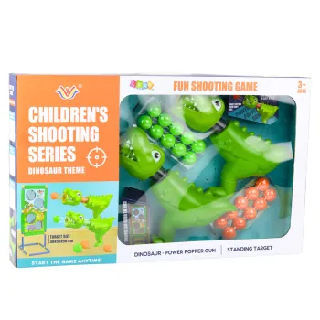 Dinozaurowa gra zręcznościowa dla dzieci, rozwijająca refleks i celność