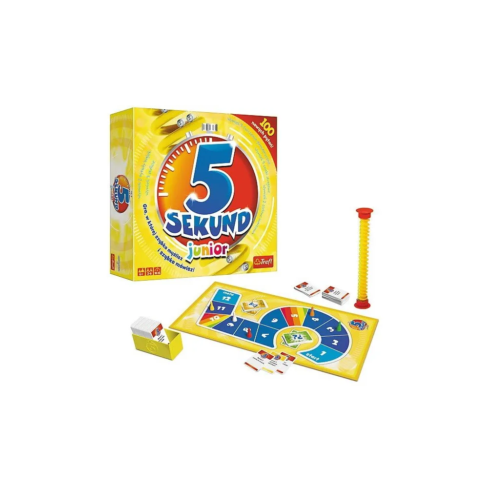 Kolorowa gra planszowa 5 sekund Junior Trefl dla dzieci od 6 lat