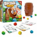 Gra Beczka śmiechu Trefl 01908 z akcesoriami na białym tle