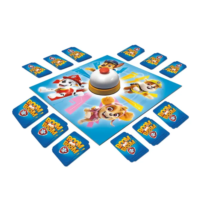 Zestaw gry Bom Boom Psi Patrol Trefl 01911 z kartami i dzwonkiem