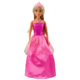 Zestaw 17 elementów z lalką w balowej sukni, butami i torebkami