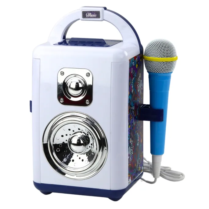 Muzyczna zabawka dla dzieci z mikrofonem, nagrywaniem i efektami dźwiękowymi