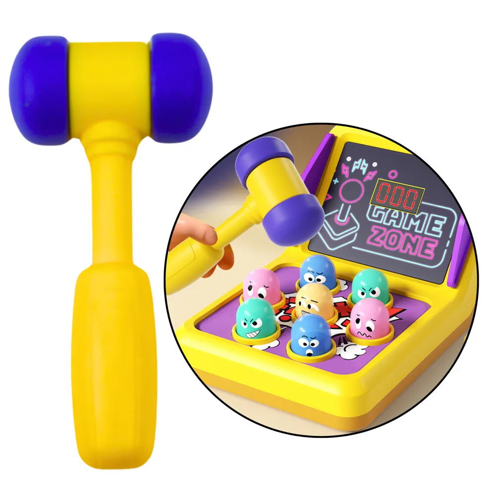 Automat Whack A Mole z efektami świetlnymi i dźwiękiem w trakcie gry