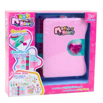 Zestaw prezentowy dla dziewczynek — sekretny pamiętnik i ozdoby