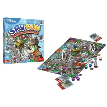 Plansza gry Spy Guy Zimowa Przygoda z zimową scenerią i postaciami Treflików