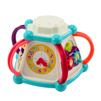 Interaktywna kostka edukacyjna, bezpieczna zabawka rozwojowa dla maluchów