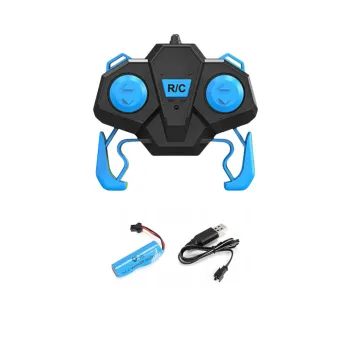 Samochód RC do akrobacji na zewnątrz, widok na dynamiczne przewroty