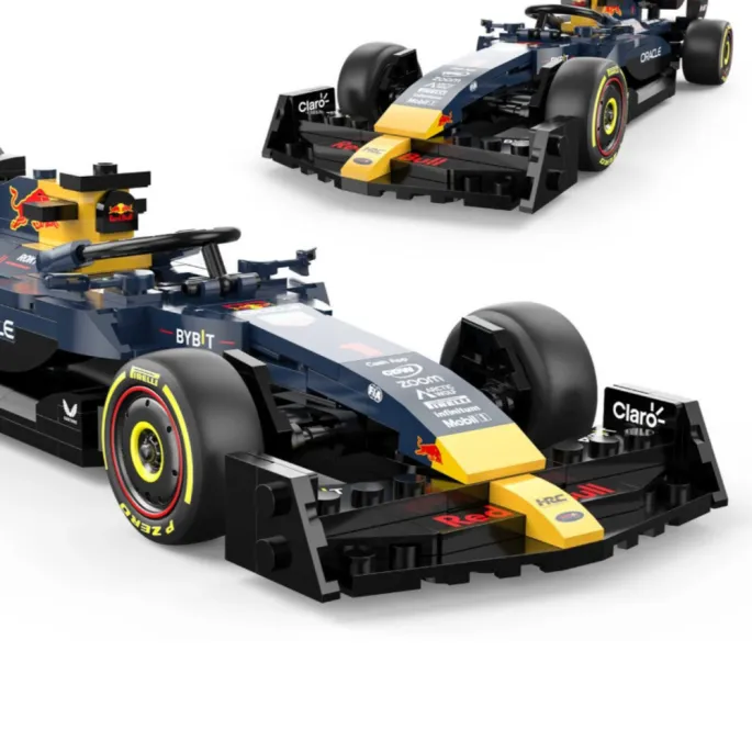 Realistyczne detale i opony Pirelli w modelu klockowym F1 RB19