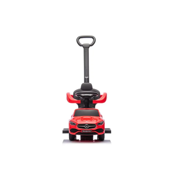 Mercedes 3w1 jako jeździk, pchacz i zabawka edukacyjna w jednym