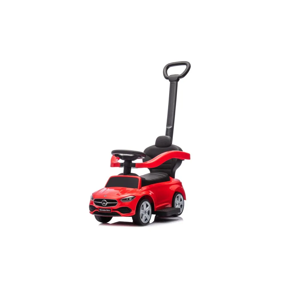 Czerwony samochodzik na licencji Mercedes dla dzieci do 25 kg