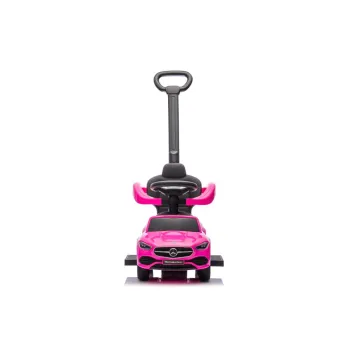 Zbliżenie na schowek pod siedziskiem jeździka Mercedes 3w1