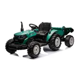 Traktor Na Akumulator HC-306 Z Przyczepą Ciemno Zielony 24V