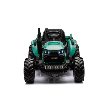 Traktor Na Akumulator HC-306 Z Przyczepą Ciemno Zielony 24V