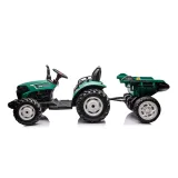 Traktor Na Akumulator HC-306 Z Przyczepą Ciemno Zielony 24V