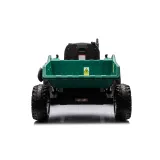 Traktor Na Akumulator HC-306 Z Przyczepą Ciemno Zielony 24V