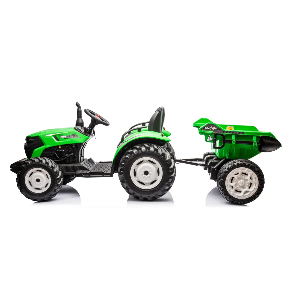 Traktor Na Akumulator HC-306 Z Przyczepą Jasno Zielony 24V