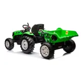 Traktor Na Akumulator HC-306 Z Przyczepą Jasno Zielony 24V
