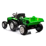 Traktor Na Akumulator HC-306 Z Przyczepą Jasno Zielony 24V