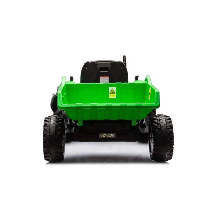 Traktor Na Akumulator HC-306 Z Przyczepą Jasno Zielony 24V