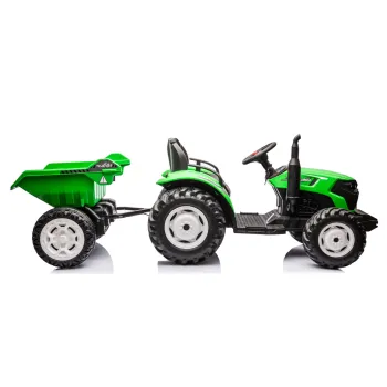 Traktor Na Akumulator HC-306 Z Przyczepą Jasno Zielony 24V
