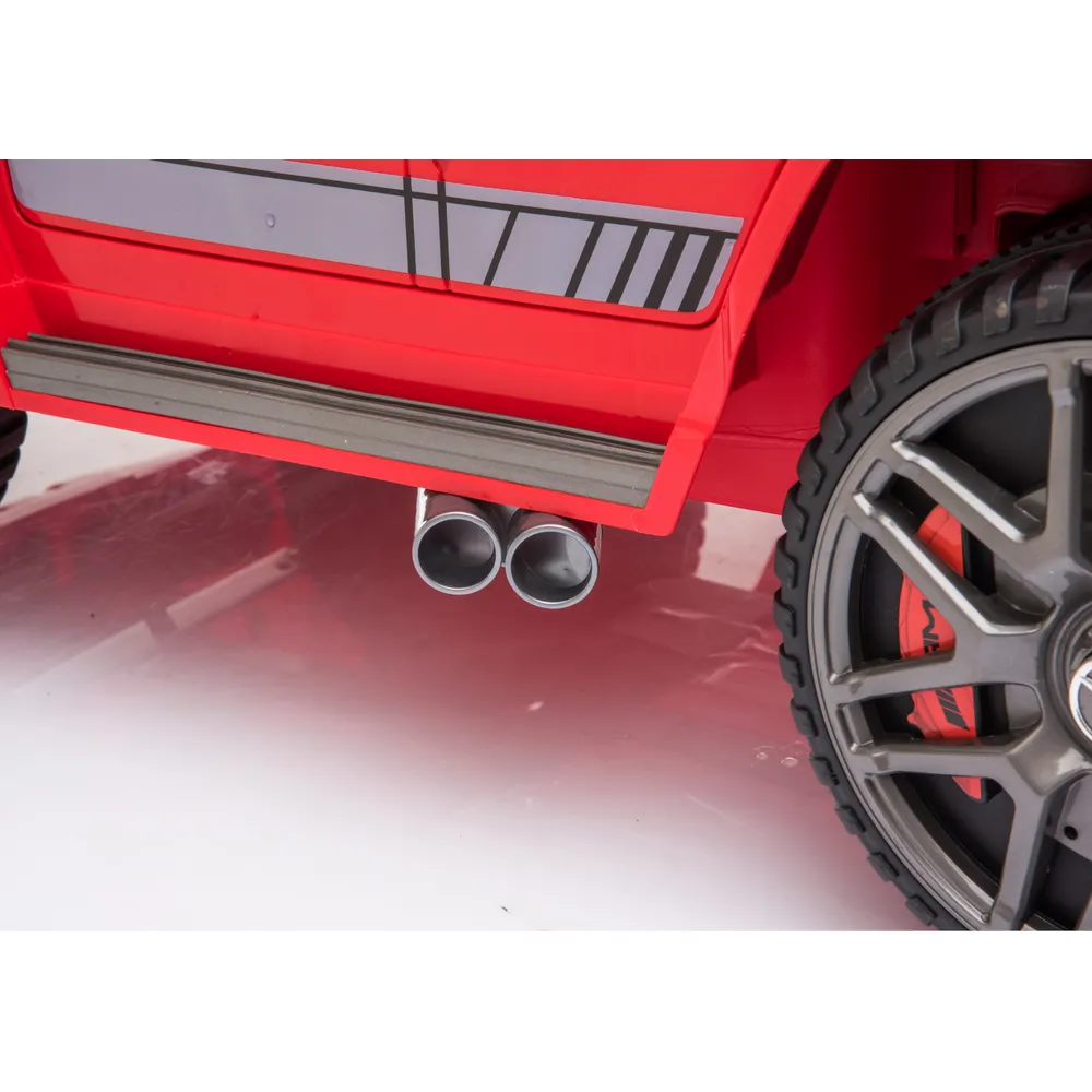 Samochodzik dziecięcy Mercedes G63 na akumulator z wygodnym siedziskiem