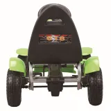 Zielony gokart na pedały dla aktywnej zabawy i rozwoju dziecka
