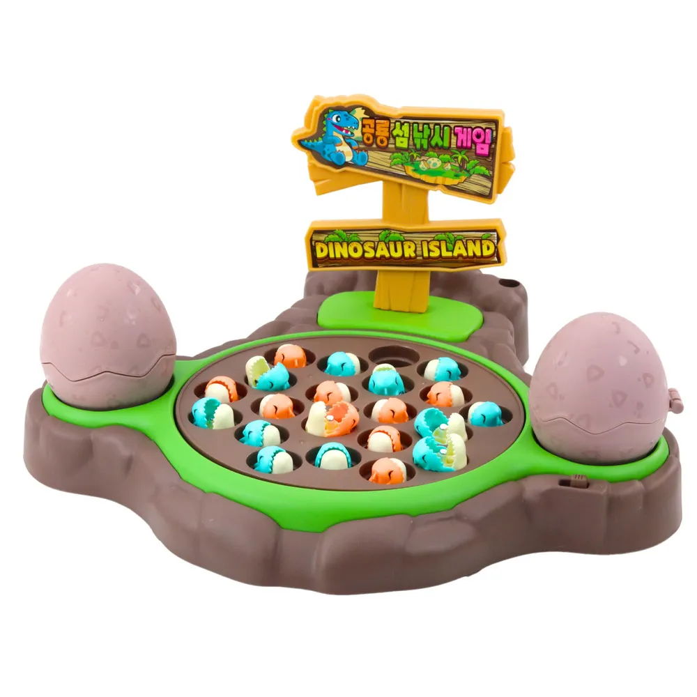 Kolorowa platforma z dinozaurami do łowienia dla dzieci