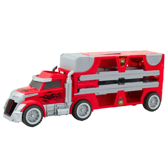 Zestaw 6 wyścigowych samochodzików na długim torze do zabawy