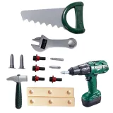 Kolorowy zestaw majsterkowicza dla dzieci z młotkiem i piłą ręczną