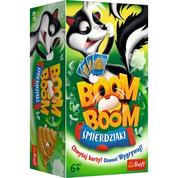 Pudełko gry Boom Boom Śmierdziaki Trefl na białym tle