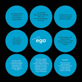 Rodzina bawiąca się przy grze Ego Family Trefl