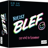 Pudełko gry towarzyskiej Niezły Blef Trefl 01975 w kolorowej oprawie