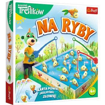 Planszowa gra zręcznościowa Na Ryby z postaciami Rodzina Treflików