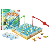 Kolorowe rybki i wędki z gry Na Ryby Rodzina Treflików