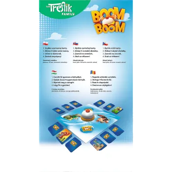 Plansza do gry Boom Boom Rodzina Treflików z dzwonkiem
