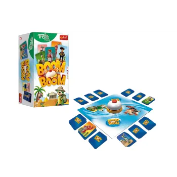 Elementy gry karcianej Boom Boom Rodzina Treflików